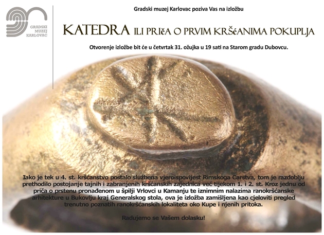 GMK – Otvorenje izložbe ‘KATEDRA ili priča o prvim kršćanima Pokuplja’ [PRESS]