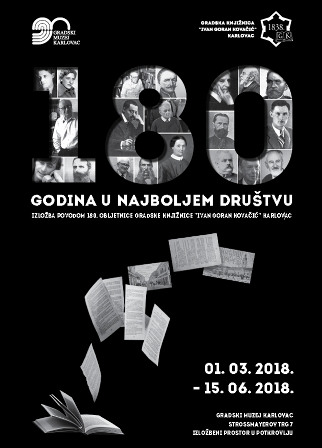 Izložba ‘180 godina u najboljem društvu’ u Gradskom muzeju Karlovac